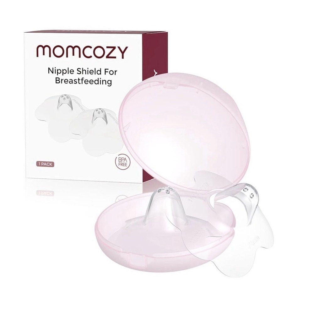Momcozy Floral Contact Nipple Shield for Breastfeeding Flat 17mm 2 Pieces